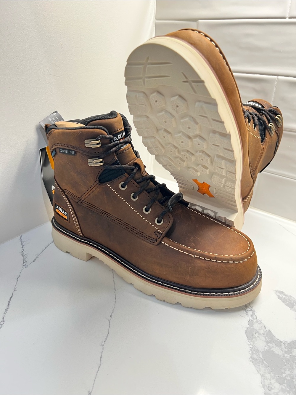 Ariat Men's Rebar Lift 6" Waterproof Composite Toe Work Boot - Size 9 D med